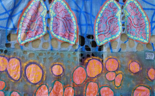 The Combustibility of Hay and Farmer's Lung, installation by Leah Reynolds The Combustibility of Hay and Farmer's Lung, installation by Leah Reynolds