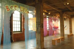 Bee Life (or Queen for a Day) installation by Leah Reynolds