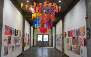 Like a Moth to a Flame, installation by Leah Reynolds