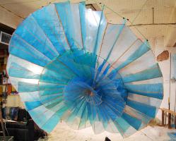 T's Wheel, sculpture by Leah Reynolds